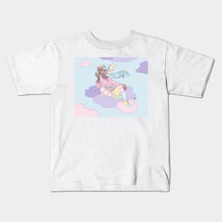 Pastel Clouds Kids T-Shirt